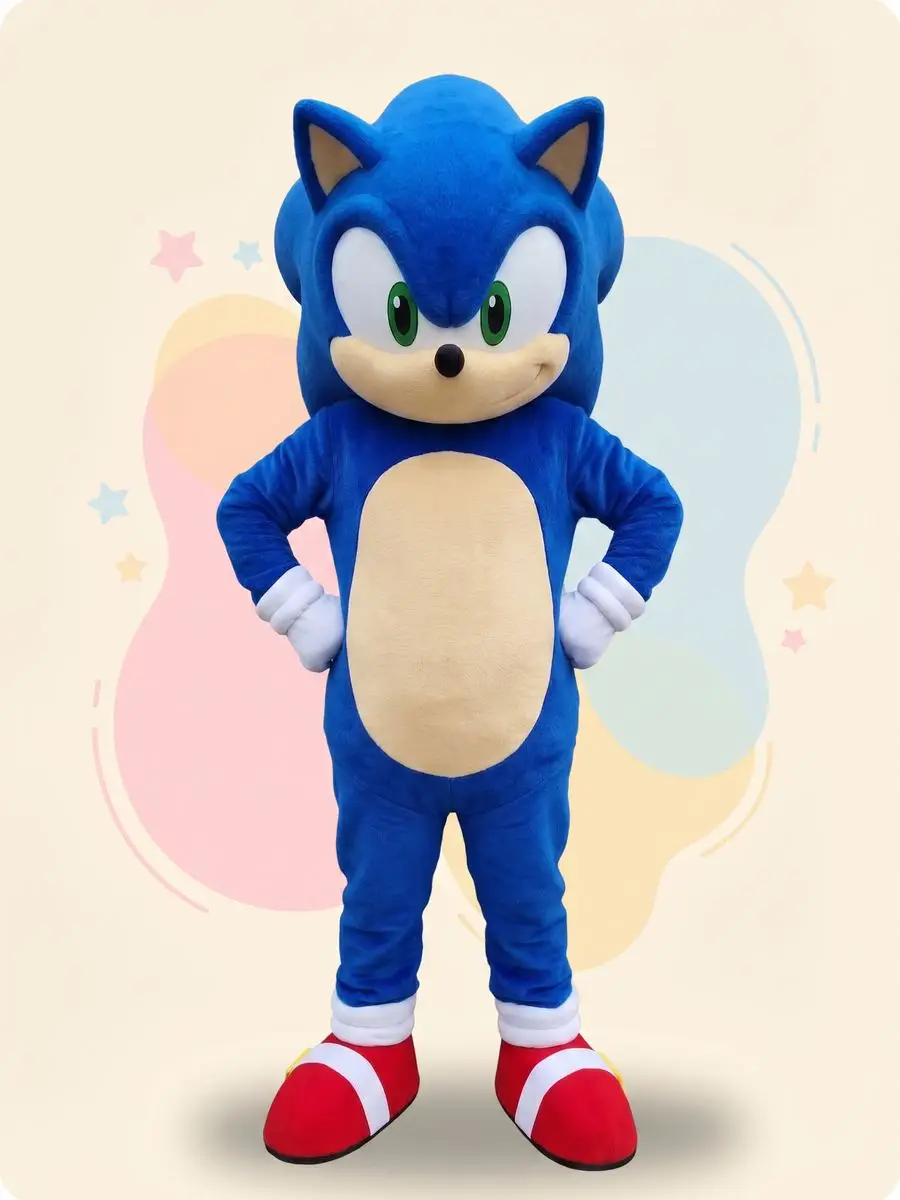 Sonic Party Hire Mascot