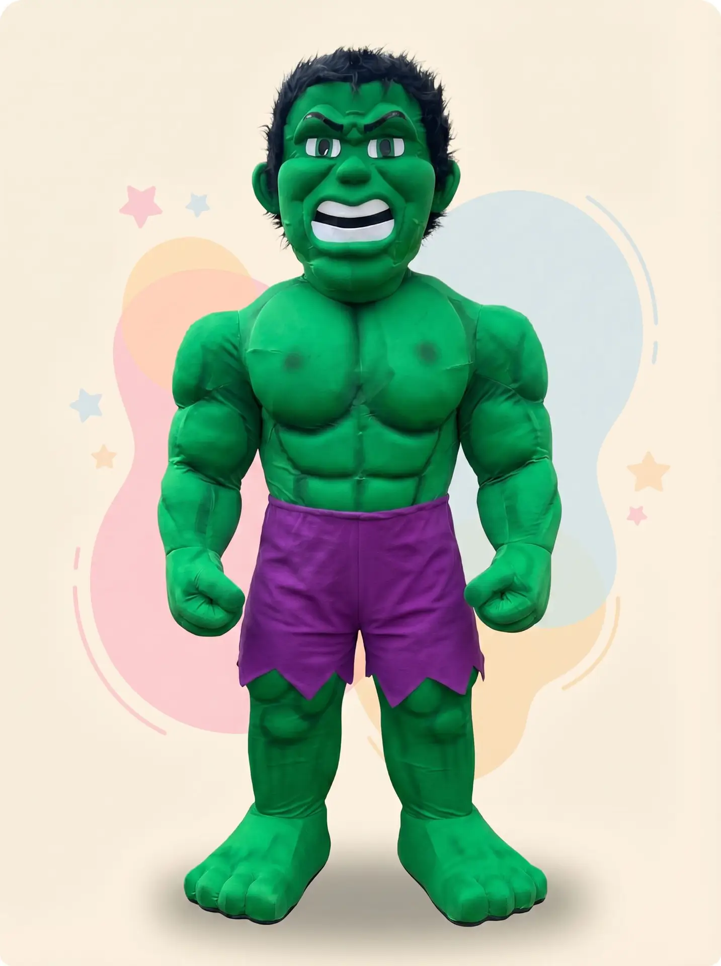 The Hulk Party Hire Mascot