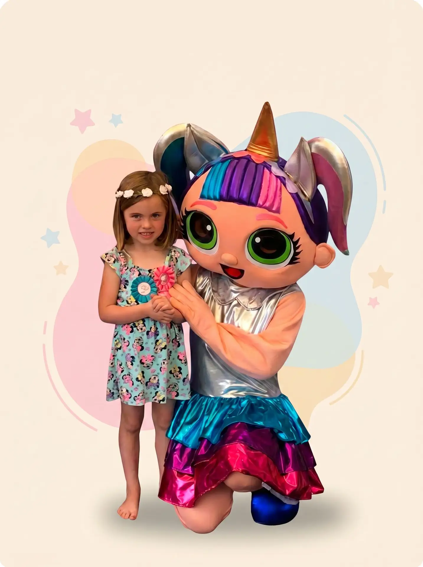 LOL Unicorn Party Hire Mascot